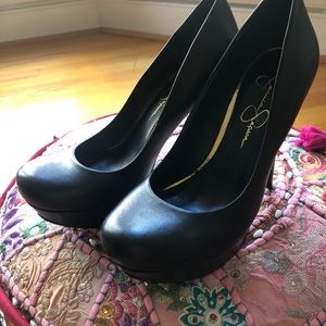 Jessica Simpson Black Platform Heels Size 7